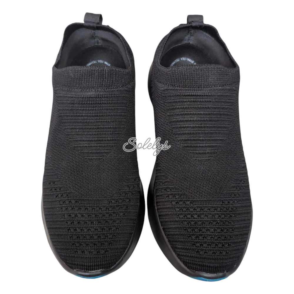 Vessi Black Slip-On Knit Athletic Shoes - Picture 2 of 13